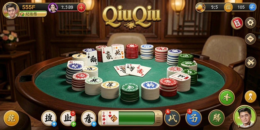 Screenshot tampilan gameplay QiuQiu yang menarik di 555F.