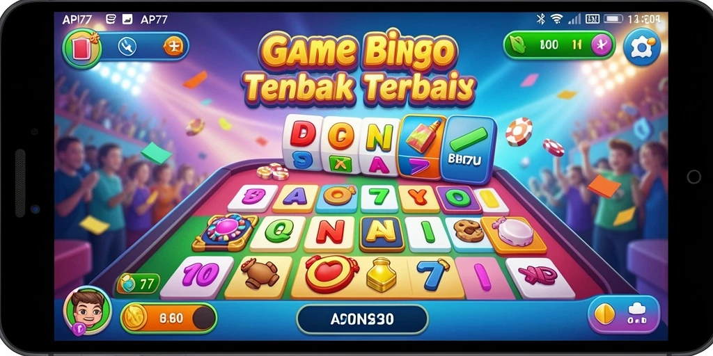 Tampilan seru gameplay Bingo yang mendebarkan di API77.