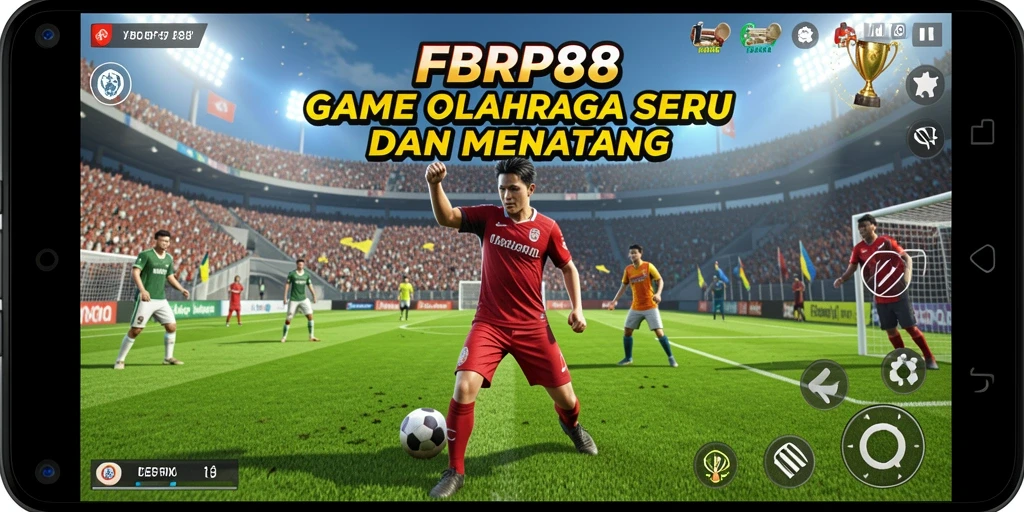 Screenshot utama FBRP88 menampilkan aksi seru dalam permainan olahraga.