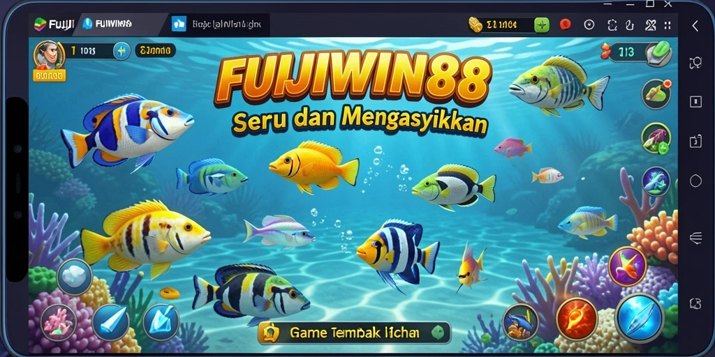 Tampilan menarik dari gameplay Tembak Ikan FUJIWIN88.