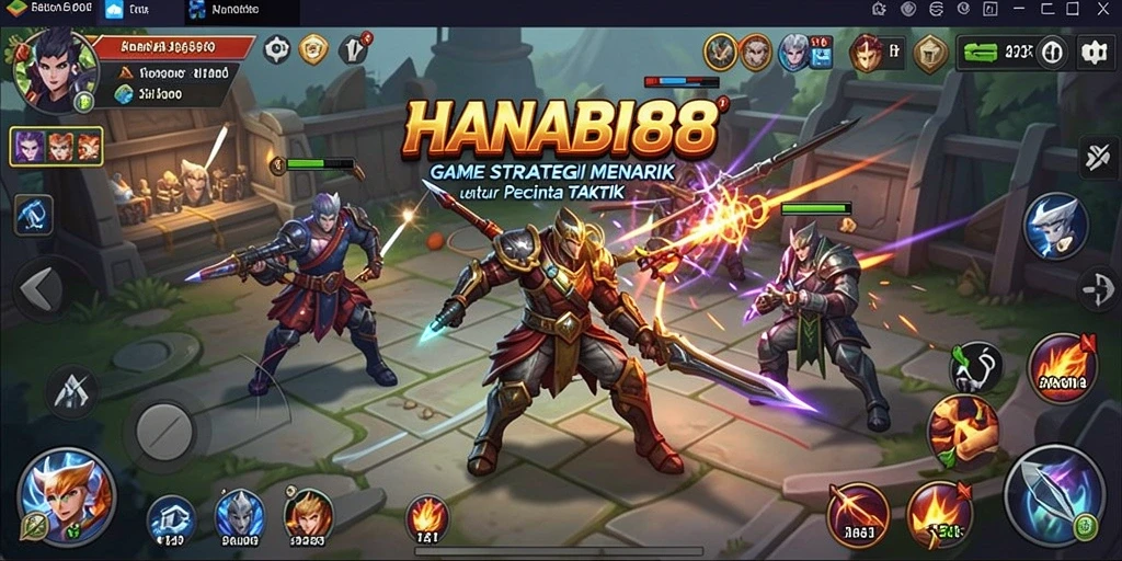 Gameplay strategi mendalam dengan aksi dan taktik yang menantang.