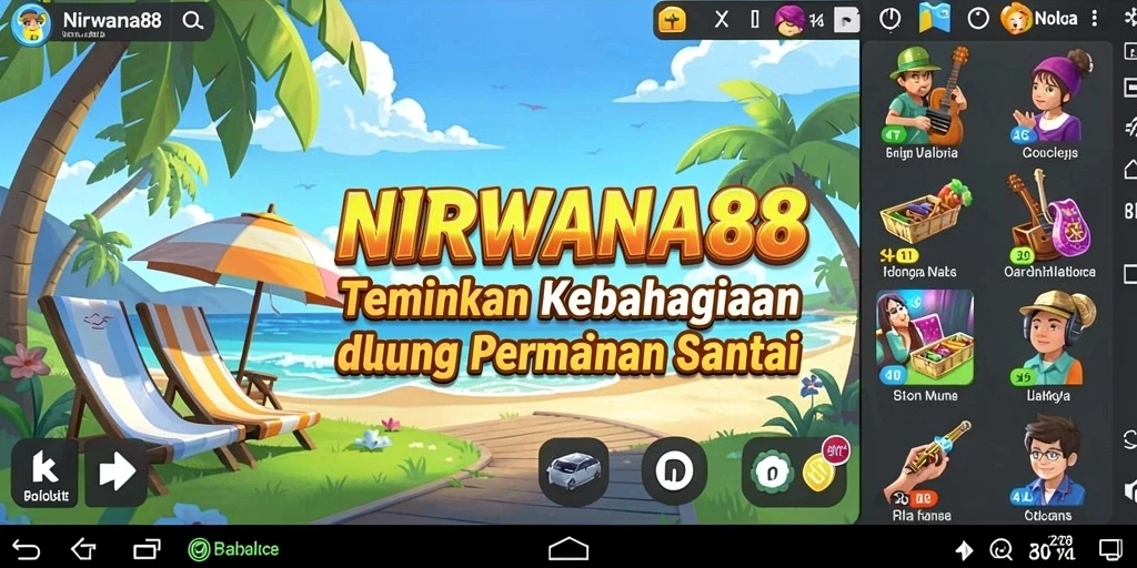 Tampilan gameplay NIRWANA88 yang cerah dan menarik.