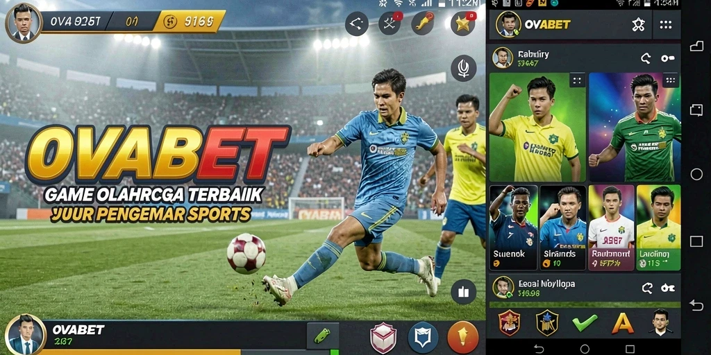 Screenshot gameplay OVABET yang penuh aksi dan informasi olahraga.