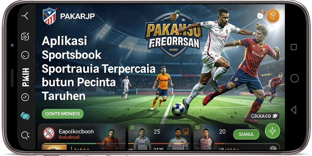 Tampilan utama aplikasi PAKARJP dengan interface taruhan yang menarik.