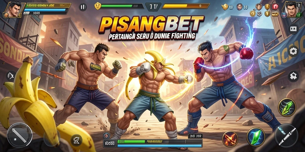 Screenshot gameplay PISANGBET yang menampilkan aksi pertarungan dramatis.