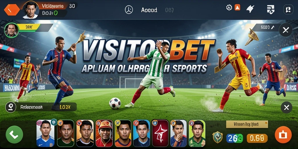 Tampilan gameplay VISITORBET dengan informasi olahraga terkini.